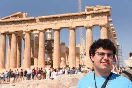 Wellington Alternative Placement student on their class trip to Rome.